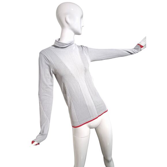 Athleta Womens size S Flurry Downslope Turtleneck Active Athletic Running Top - Picture 1 of 10